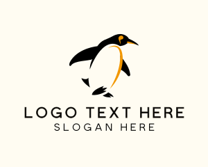 Emperor Penguin Bird Logo