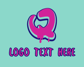 Vivid - Paint Graffiti Letter Q logo design