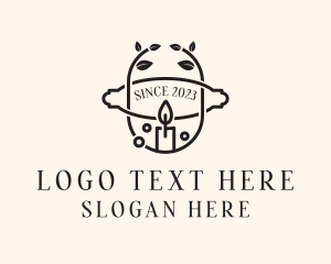 Lenten - Candle Leaf Decor logo design