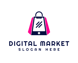 Online Shopping Bag logo design