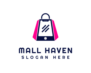 Online Shopping Bag logo design