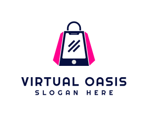 Online Shopping Bag logo design