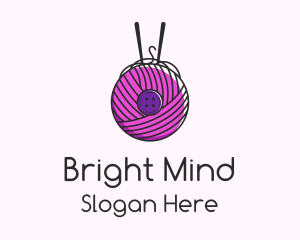 Button Yarn Ball  Logo