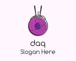 Button Yarn Ball  Logo