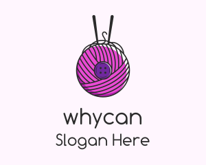Button Yarn Ball  Logo