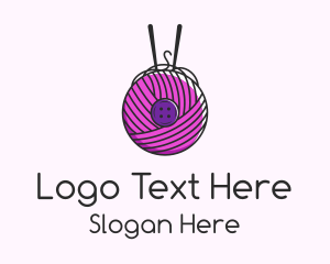 Button Yarn Ball  Logo