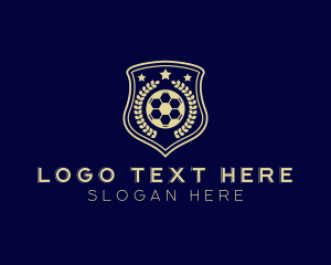 Gym - Soccer Sports Shield League logo design