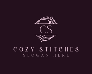 Sew Tailoring Needle logo design