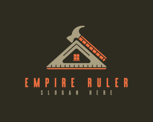 Ruler - Construction Hammer Ruler logo design