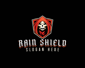 Evil Skull Shield logo design