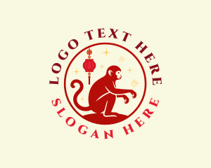 Zodiac - Monkey Lantern Zodiac logo design