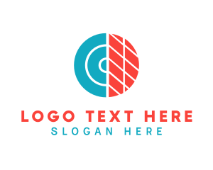 Software - Blue Red Disc Symbol logo design