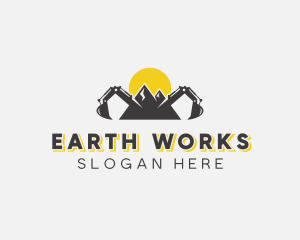 Excavation - Quarry Mountain Excavation logo design