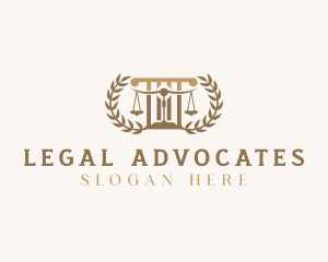 Judiciary Court Law logo design