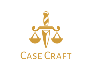 Case - Dagger Law Scale logo design