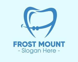 Orthodontist Dental Tooth Braces logo design