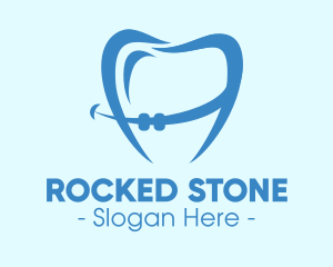 Orthodontist Dental Tooth Braces logo design