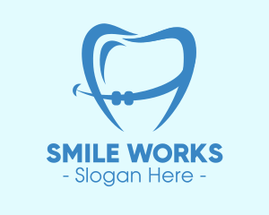 Dental - Orthodontist Dental Tooth Braces logo design
