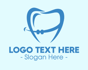 Tooth - Orthodontist Dental Tooth Braces logo design