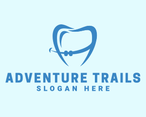 Orthodontist Dental Tooth Braces logo design