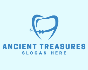 Orthodontist Dental Tooth Braces logo design