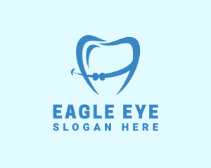 Orthodontist Dental Tooth Braces logo design