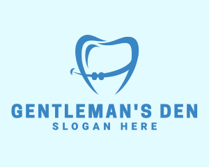 Orthodontist Dental Tooth Braces logo design