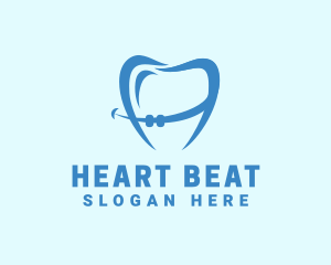 Orthodontist Dental Tooth Braces logo design