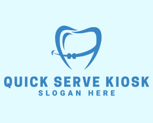 Orthodontist Dental Tooth Braces logo design