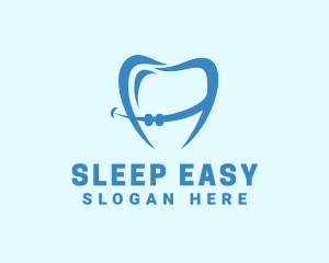 Orthodontist Dental Tooth Braces logo design