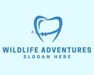 Orthodontist Dental Tooth Braces logo design