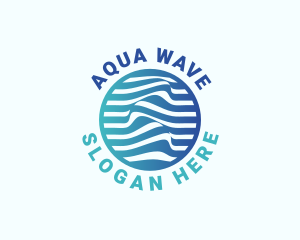 Blue Innovation Wave logo design