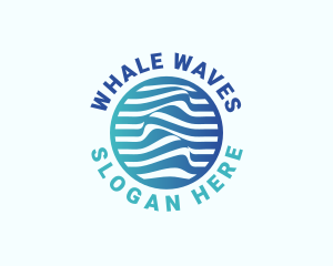 Blue Innovation Wave logo design