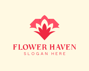Blossoming - Nature Flower Garden logo design