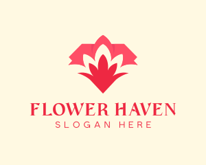 Diamond Flower Garden logo design