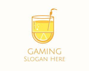 Lemon Orange Juice Drink Logo