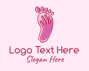 Chiropodist - Foot Massage Spa logo design