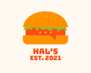Patisserie - Hamburger Food Chat logo design
