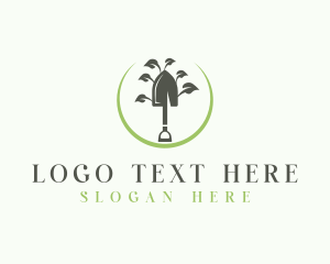 Horticulture - Landscaping Shovel Tool logo design