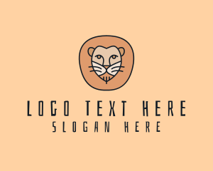 Africa - Wild Lion Safari logo design