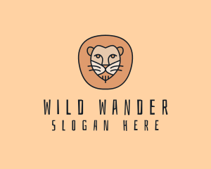 Wild Lion Safari  logo design