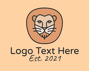 Safari Park - Lion Safari Mascot logo design