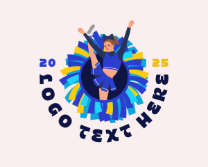 Cheer - Cheerleader Gymnast Tournament logo design