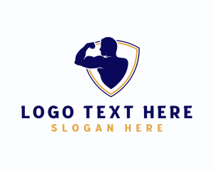 Human - Strong Human Bicep logo design