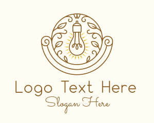 Bio - Decorative Light Bulb logo design