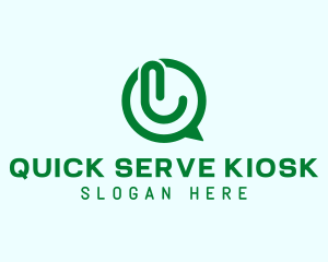 Green Chat Letter Q logo design