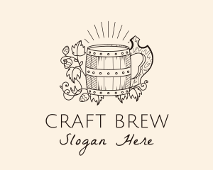 Ale - Beer Barrel Brewery logo design