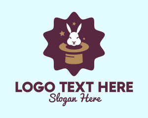 Magic Trick - Magic Rabbit Hat logo design