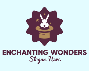 Magician - Magic Rabbit Hat logo design