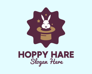 Rabbit - Magic Rabbit Hat logo design